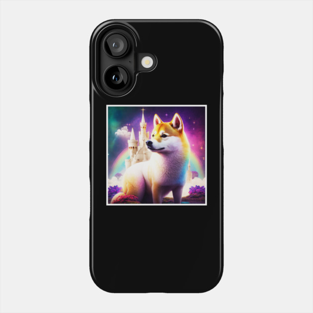 Shiba Inu Dog, Magical Land, Fantasy Phone Case by logiamerch