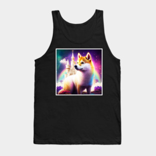 Shiba Inu Dog, Magical Land, Fantasy Tank Top