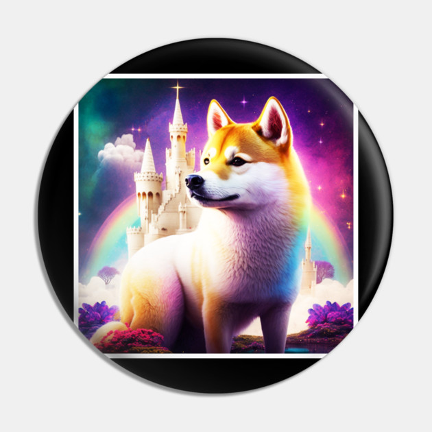 Shiba Inu Dog, Magical Land, Fantasy Pin by logiamerch