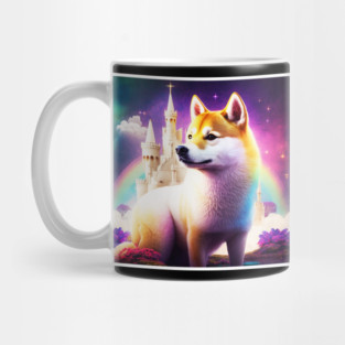 Shiba Inu Dog, Magical Land, Fantasy Mug