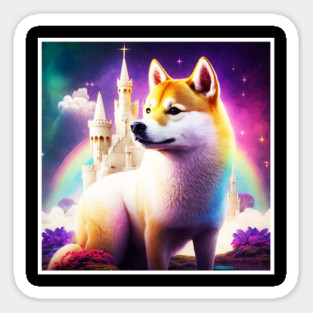 Shiba Inu Dog, Magical Land, Fantasy Magnet