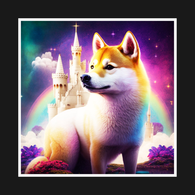Shiba Inu Dog, Magical Land, Fantasy by logiamerch