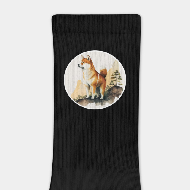 Shiba Inu Dog, Mountain Outdoor, Forest by logiamerch