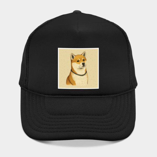 Shiba Inu Dog, Minimal Art by logiamerch