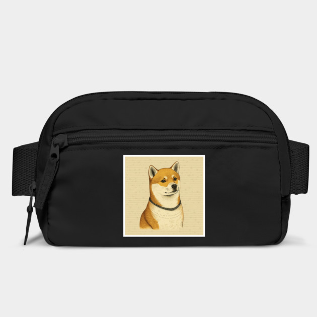 Shiba Inu Dog, Minimal Art by logiamerch