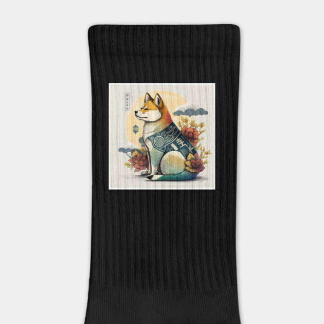 Shiba Inu Dog, Japanese Art Style, Dog Lover by logiamerch