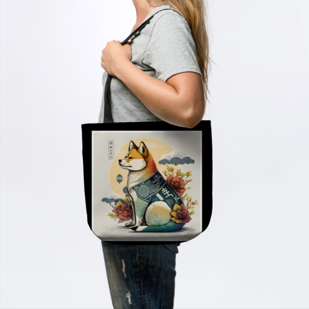 Shiba Inu Dog, Japanese Art Style, Dog Lover by logiamerch