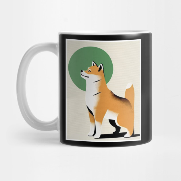 Shiba Inu Dog, Japanese Art by logiamerch