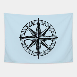 Compass rose Tapestry