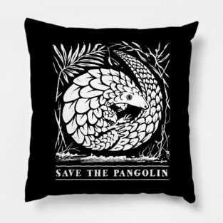 Endangered Species - Save The Pangolin Pillow