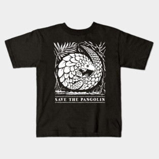 Endangered Species - Save The Pangolin Kids T-Shirt