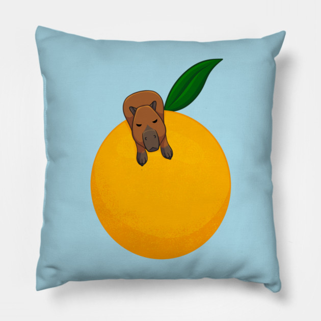 Yuzu Capybara Pillow by DeguArts