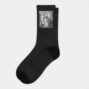 Native American woman war chief Socks