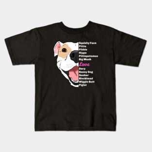 Pittie Lover, Pitbull Lover, Pittie Mama, Funny Pitbull Kids T-Shirt