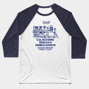 Vintage 1980 Defunct US Olympic Trials and Tribulations Baseball T-Shirt