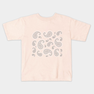 Paisleys on pink Kids T-Shirt