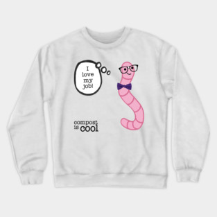 compost worm (nerd) Crewneck Sweatshirt