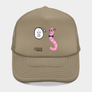 compost worm (nerd) Hat