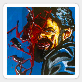 Billy The Butcher "F@#ckin' Diabolical" portrait (original) Sticker