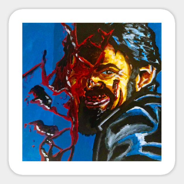 Billy The Butcher "F@#ckin' Diabolical" portrait (original) Magnet by StagArtStudios