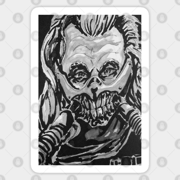Mad Max - "To The Gates Of Valhalla" Immortan Joe portrait (original) Sticker by StagArtStudios