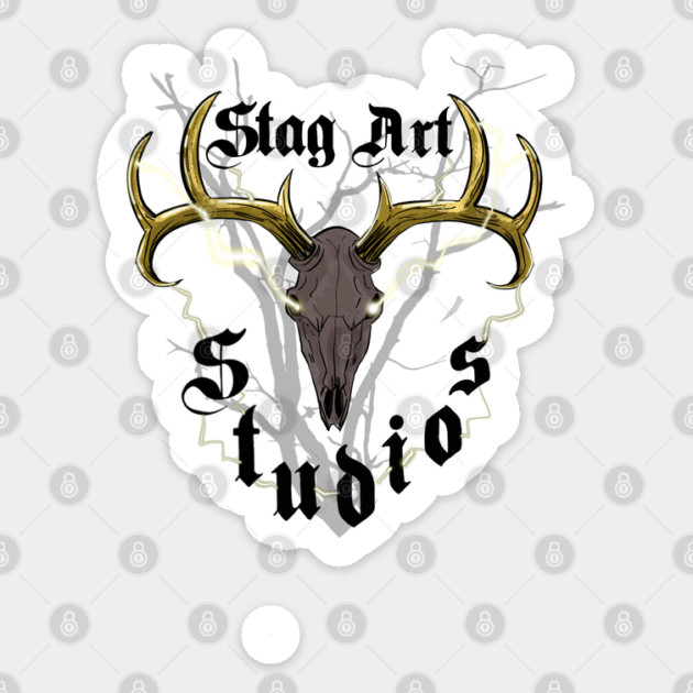 Stag Art Studios logo (original) Sticker by StagArtStudios