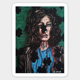 Doom Patrol - "Missing Some Of The Pieces" Crazy Jane portrait (original) Sticker