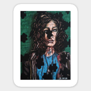 Doom Patrol - "Missing Some Of The Pieces" Crazy Jane portrait (original) Magnet