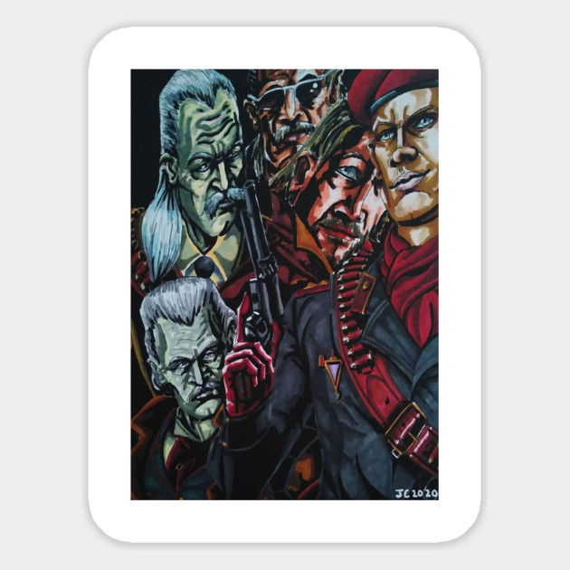 Metal Gear Solid - Revolver Ocelot portrait (original) Magnet by StagArtStudios