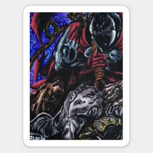 Spawn "Strange Fruit" portrait (original) Sticker