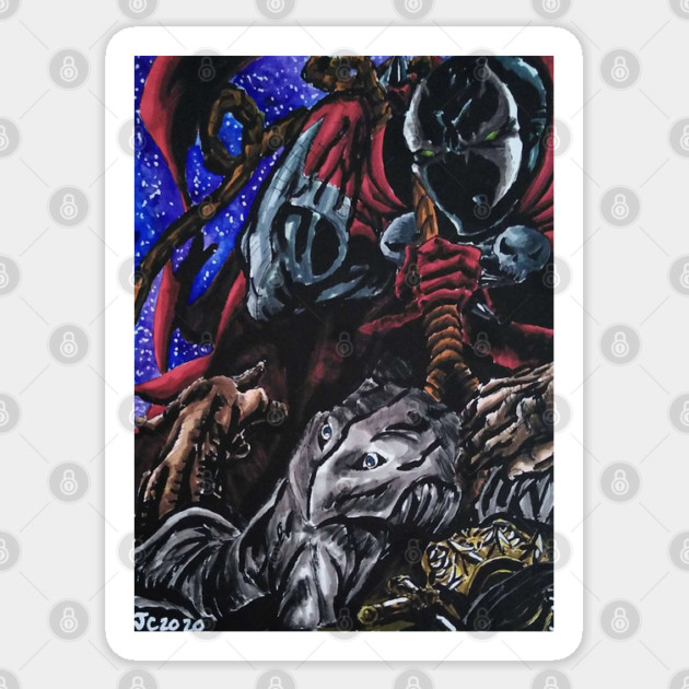 Spawn "Strange Fruit" portrait (original) Sticker by StagArtStudios