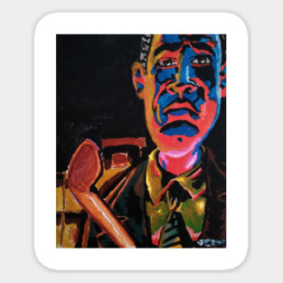 Bioshock - "No Gods or Kings. Only Man." Andrew Ryan acrylic painting (original) Magnet