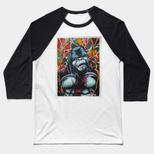 The Flash - "Run, Grodd, Run" Flash/Gorilla Grodd portrait (original) Baseball T-Shirt