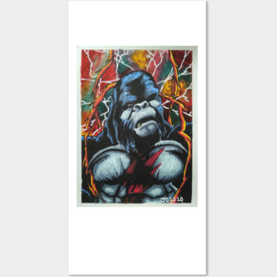 The Flash - "Run, Grodd, Run" Flash/Gorilla Grodd portrait (original) Posters and Art