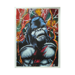 The Flash - "Run, Grodd, Run" Flash/Gorilla Grodd portrait (original) T-Shirt