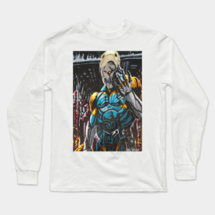 Metal Gear Solid - "Bone & Sinew" Gray Fox portrait (original) Long Sleeve T-Shirt