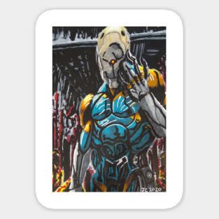 Metal Gear Solid - "Bone & Sinew" Gray Fox portrait (original) Magnet