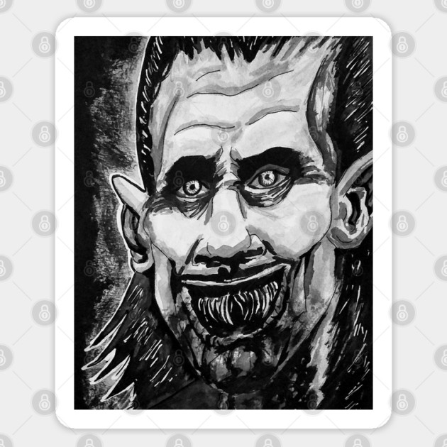 'salem's Lot - "Father Of Serpents" Kurt Barlow portrait (original) Sticker by StagArtStudios