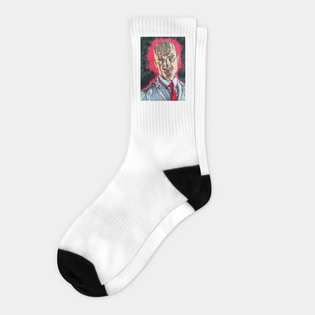 Preacher - "Dickhead" Herr Star portrait (original) Socks by StagArtStudios