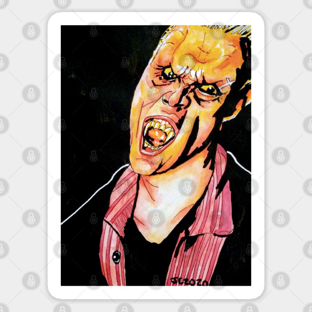 BtVS - "Death Wish" Spike portrait (original) Sticker by StagArtStudios