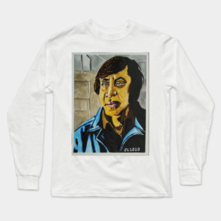 No Country For Old Men - "Call It" Anton Chigurh portrait (original) Long Sleeve T-Shirt