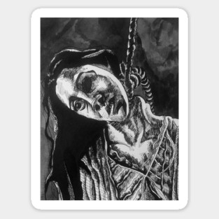 Haunting Of Hill House - Bent Neck Lady portrait (original) Sticker