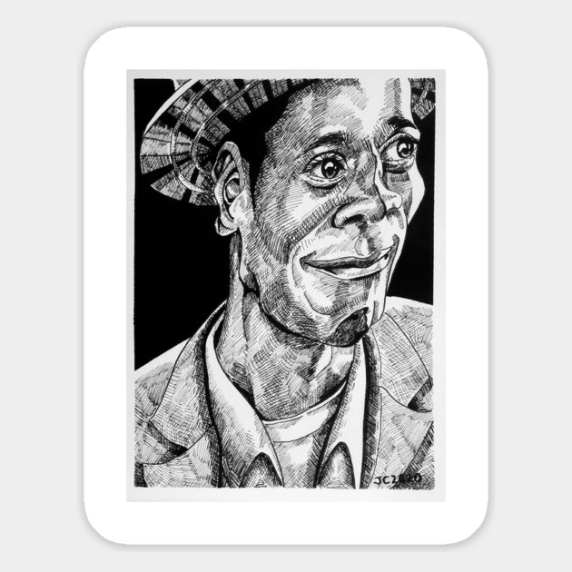 Get Out - "The African American Experience" Andre Logan portrait (original) Magnet by StagArtStudios