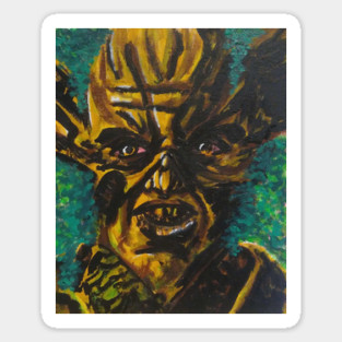 The Floronic Man "Wood Rue" portrait (original) Sticker