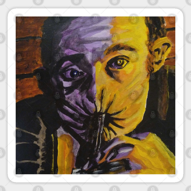 Preacher "Arseface" portrait (original) Sticker by StagArtStudios