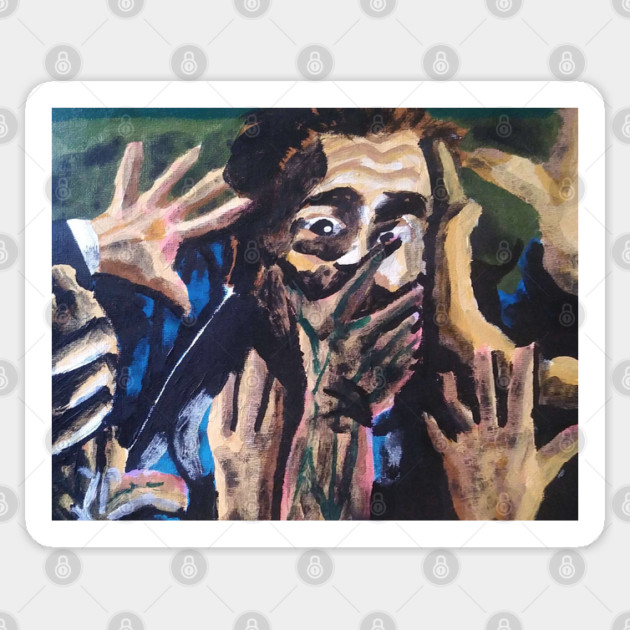 Doctor Sleep "Starvation" portrait (original) Sticker by StagArtStudios