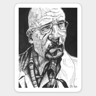 Breaking Bad "Ozymandias" Walter White portrait (original) Sticker