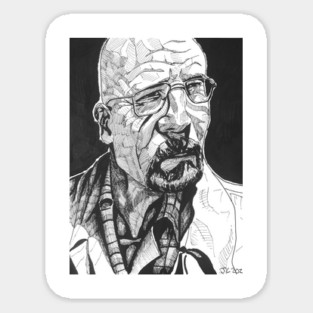 Breaking Bad "Ozymandias" Walter White portrait (original) Magnet
