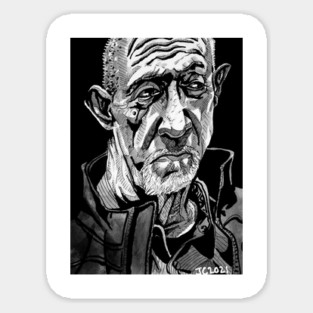 Mike Ehrmantraut "No Half Measures" portrait (original) Magnet