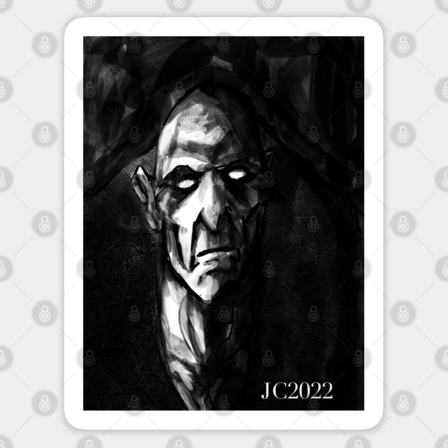The Dead Man portrait (original) Sticker by StagArtStudios